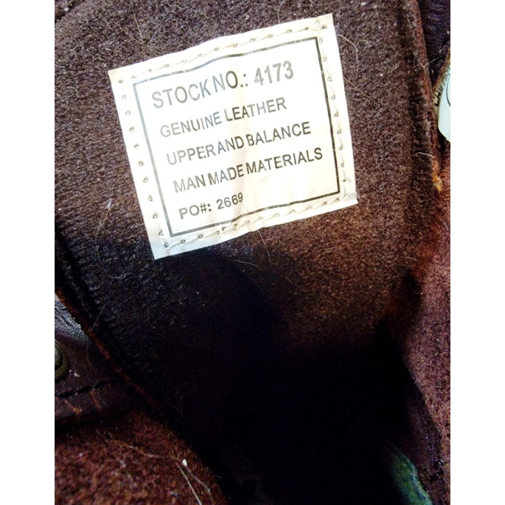 AdTec Brown Leather Kiltie Packer Western Boot Childrens Size 6 Like New - Picture 7 of 16